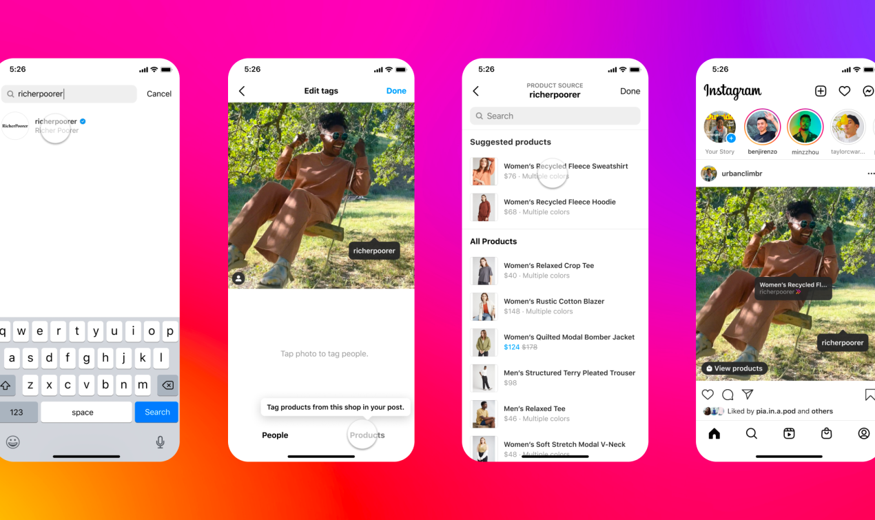 instagram feed product tagging update