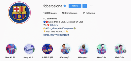 a screenshot of a business on Instagram platform