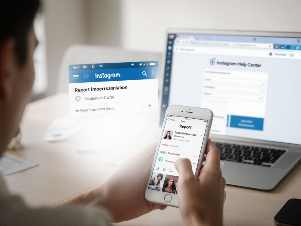 Steps to report a suspicious Instagram account