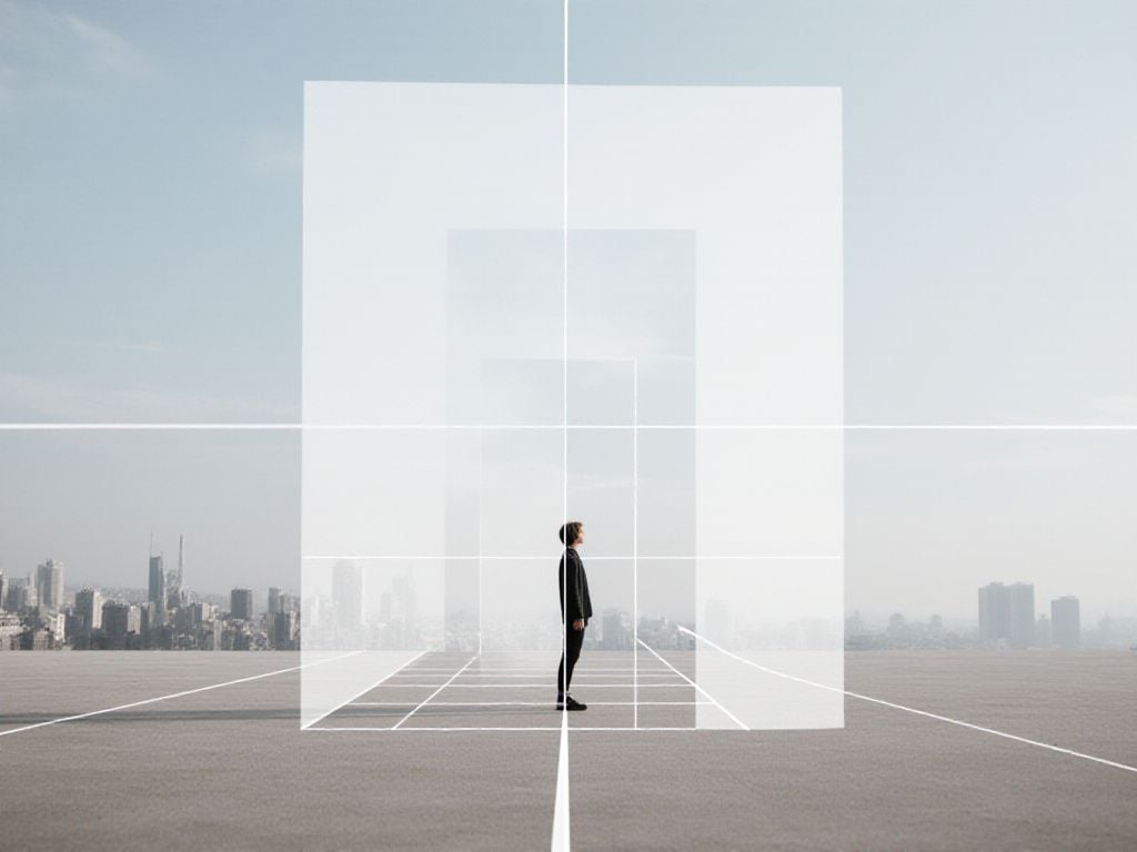 Master composition with the rule of thirds and white space