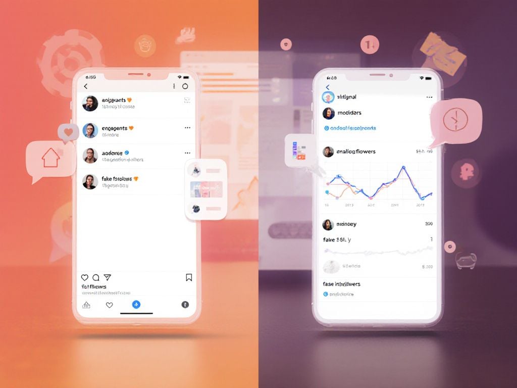 How real and fake followers behave differently on Instagram