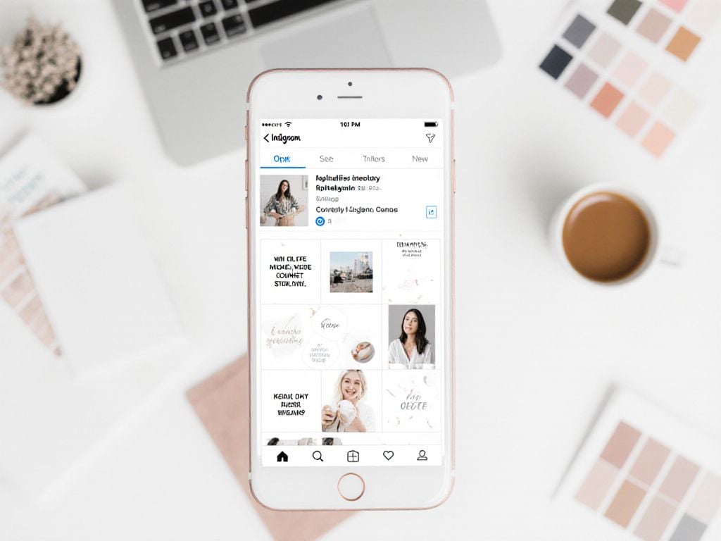 Design a visually consistent and engaging Instagram grid