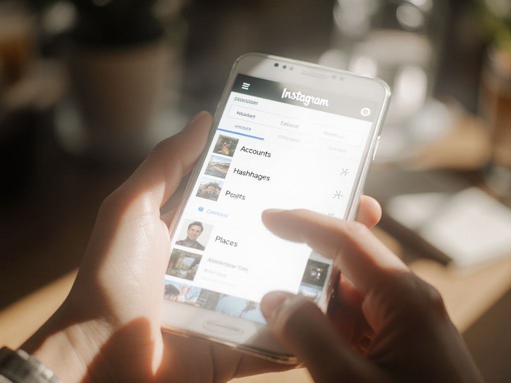 Where Do People Search on Instagram for Accounts, Hashtags, Posts, and Places?